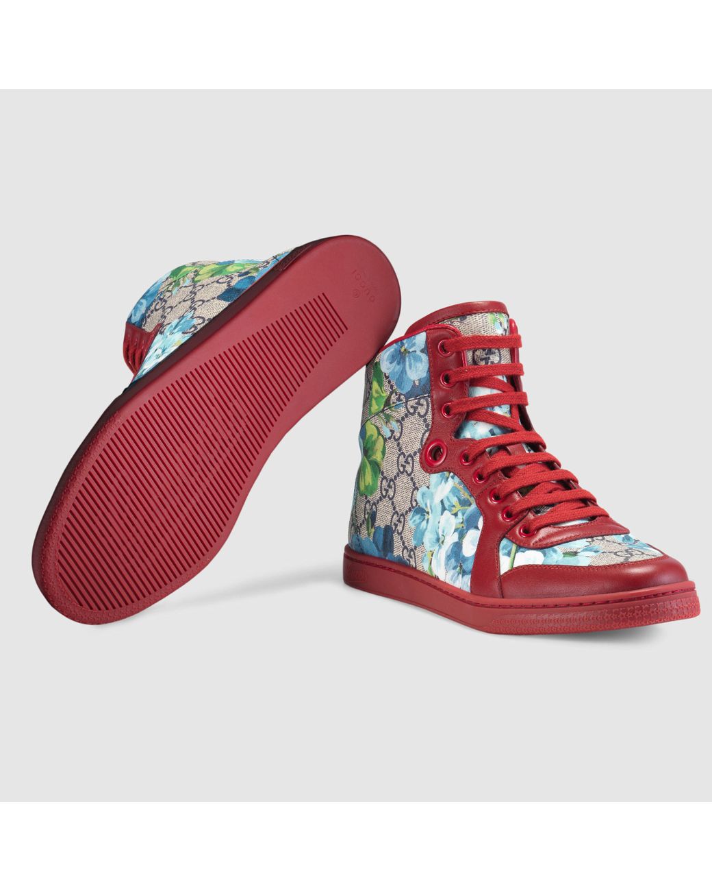 Gucci blue bloom sneakers sales